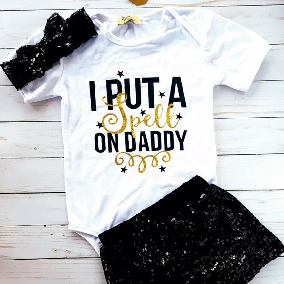 ‘I Put a spell on daddy’ 3 Piece Set. - Picture 5 of 5